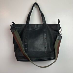 Avril Gau Black Leather Oversized Tote Purse
